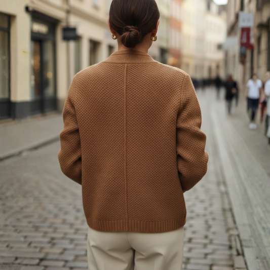 Cardigan à boutons en maille pour femme