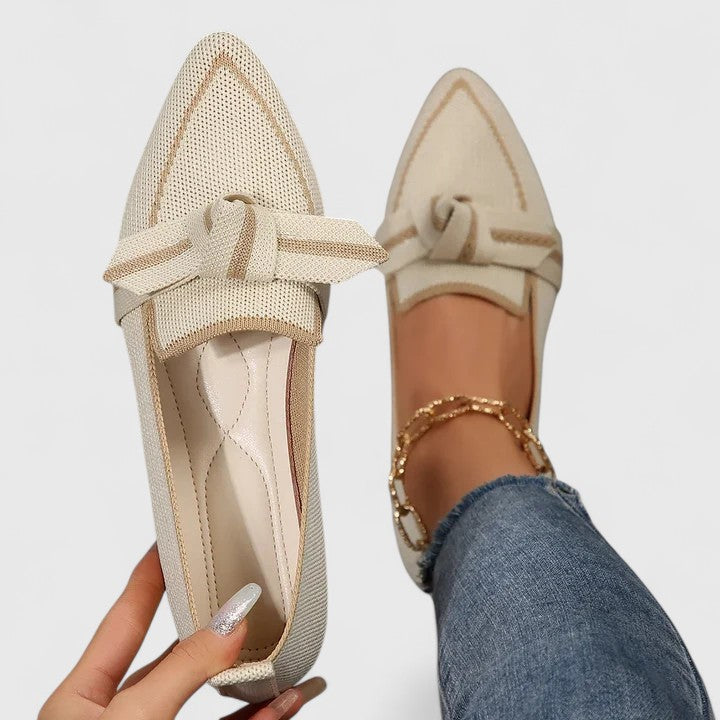 Women's Loafers Knit Mesh Pointed Toe Slip-On Comfort Insole – Casual