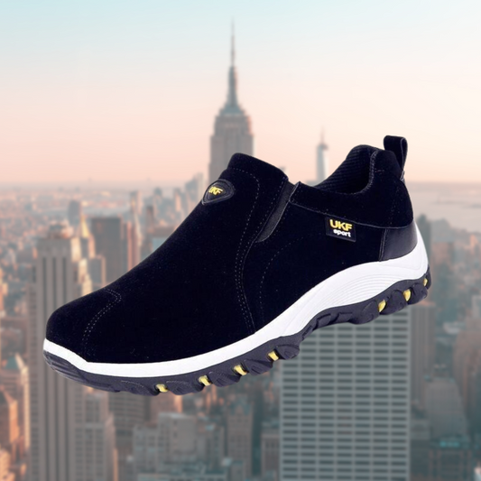 Zapatos para hombre sin cordones con suela acolchada, entrada elástica, antideslizantes, casuales