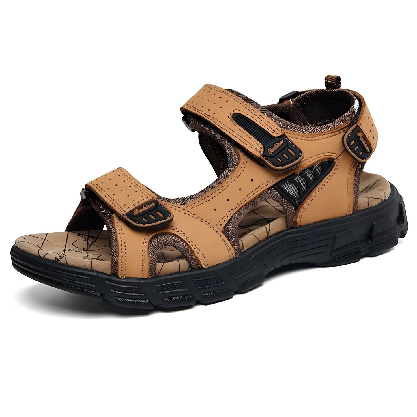 Men's Adjustable Sandals | Contrast Stitching Detail