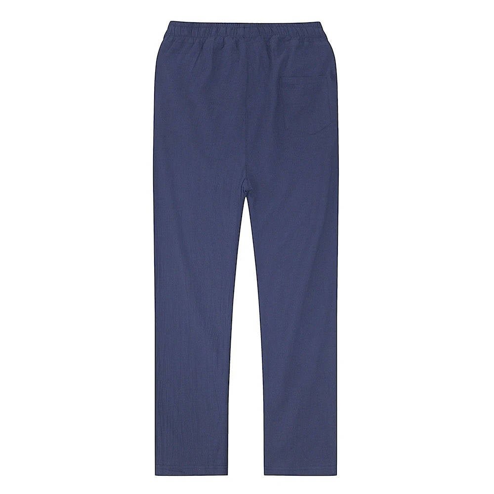 Men's Breathable Lightweight Linen Pants | Color-Block View 22
