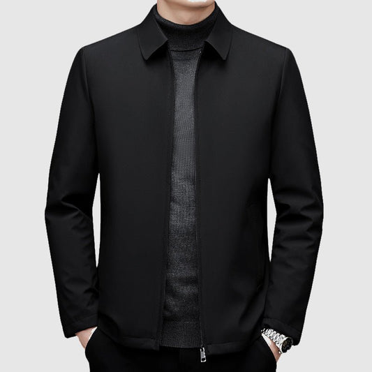 Men's Point Collar Down Jacket | Duck-Down Winter Coat Front