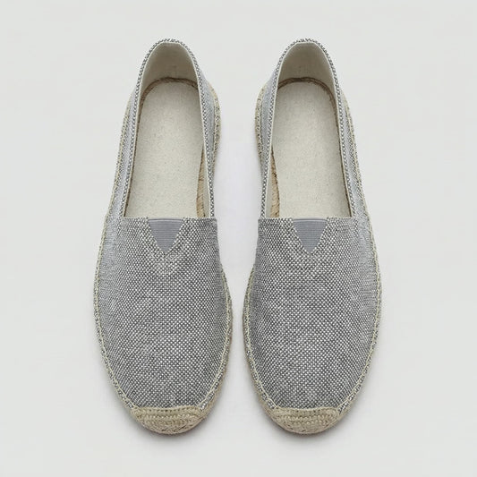 Men's Slip-On Linen Espadrilles Shoes Front