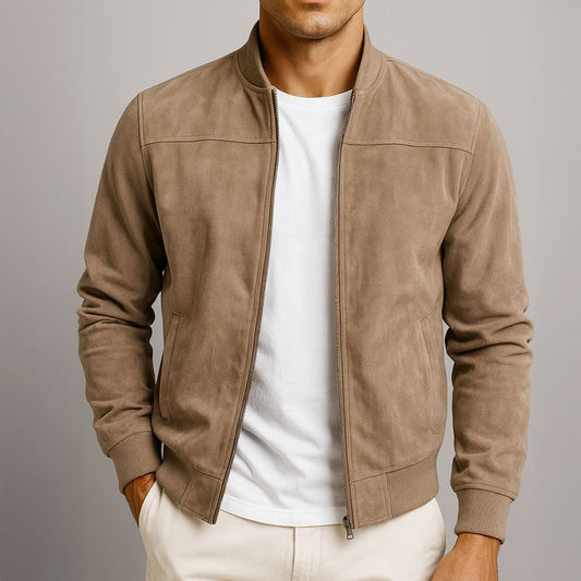 Men's Structured Suede Coats & Jackets Front
