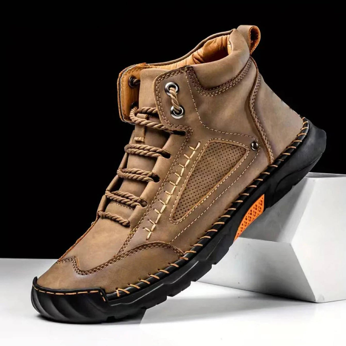 Men's Waterproof Leather Hiking Boots | Arch Support View 14