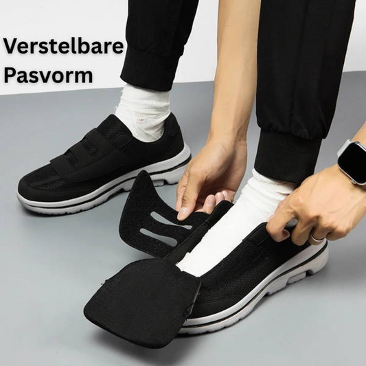 Men's Orthopedic Shoes Adjustable Breathable Mesh Slip-On Wide Fit Velcro Closure