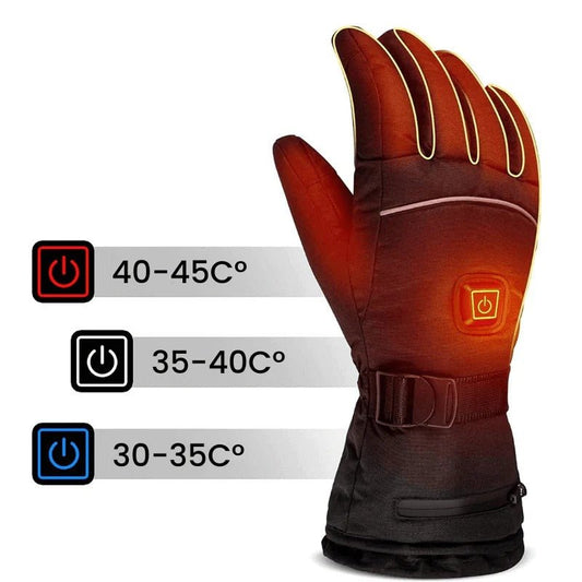 Unisex Heated Gloves Adjustable Temperature | Palm Heating Outdoor Front