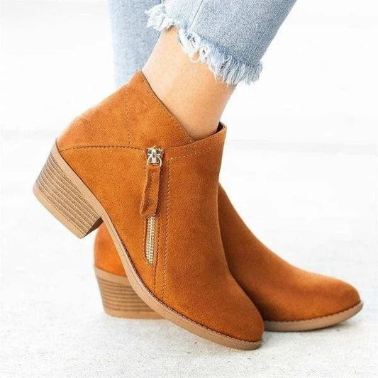 Women's Orthopedic Heel Boots | Side Zipper Front