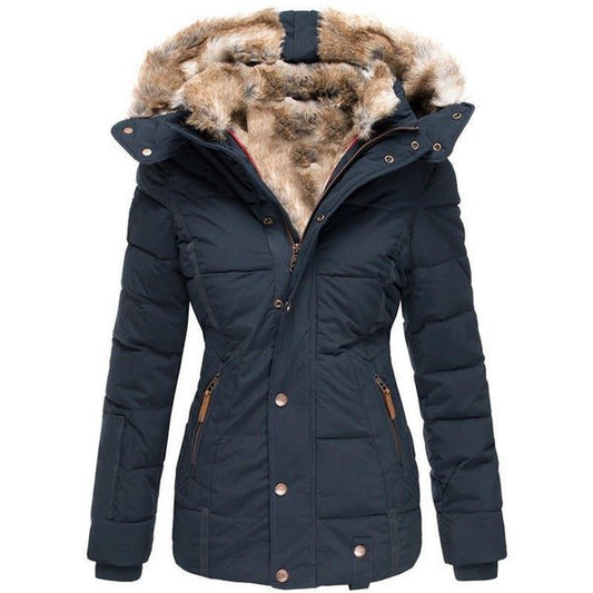 Women's Waterproof Cinched Waist Coat | Windproof Outdoor Front