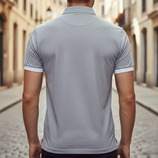 Camiseta de hombre con mangas cortas y cuello tipo polo
