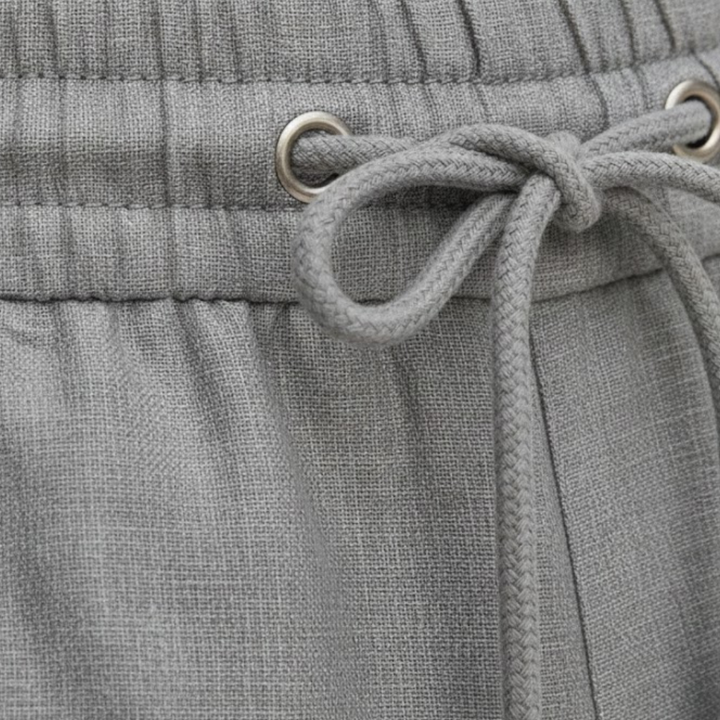 Mens linen shorts relaxed fit drawstring summer
