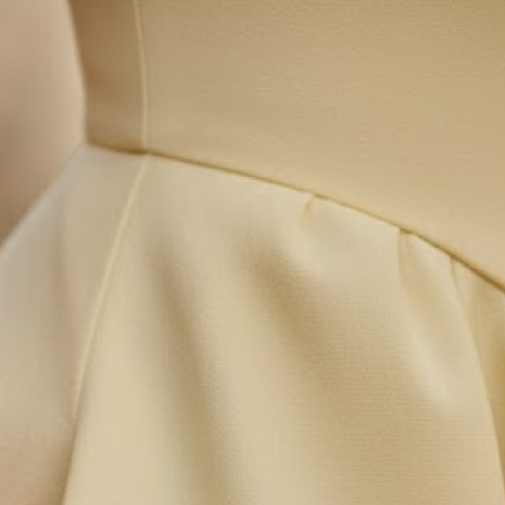 Robe mi-longue citron pour femme avec corsage à corset et encolure en cœur