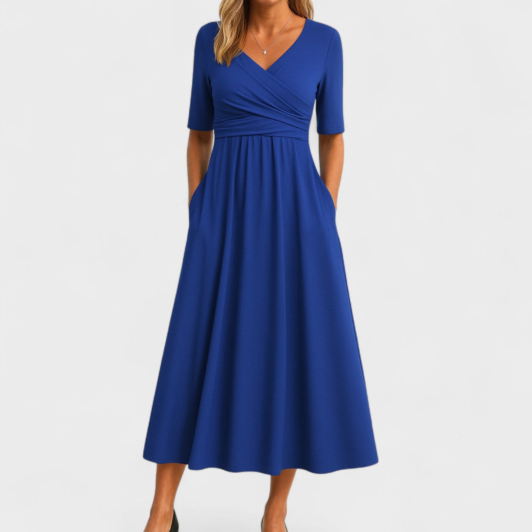 Women's Dress Satin Sleeveless V-Neck Ceremony