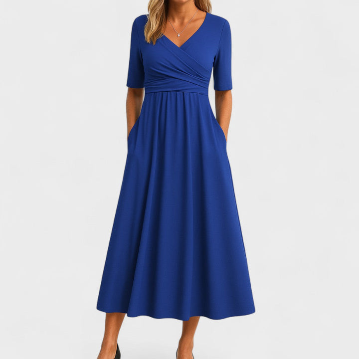 Women's Dress Satin Sleeveless V-Neck Ceremony