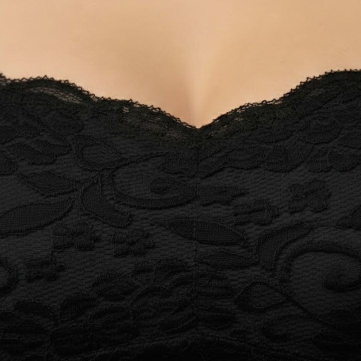 Women Semi Sheer Cami Top Layered Design Embellished