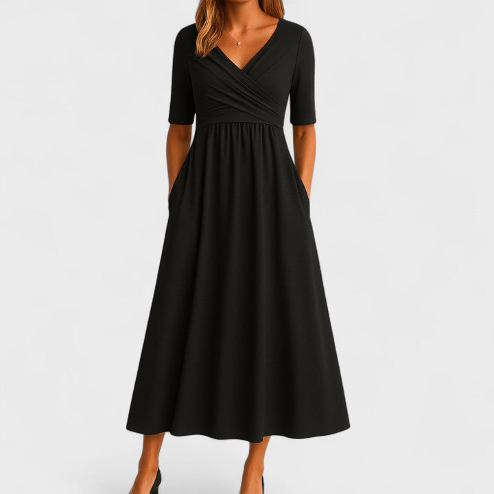 Women's Dress Satin Sleeveless V-Neck Ceremony