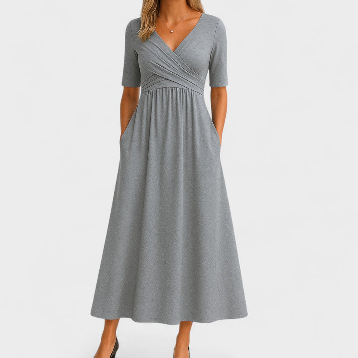 Women's Dress Satin Sleeveless V-Neck Ceremony
