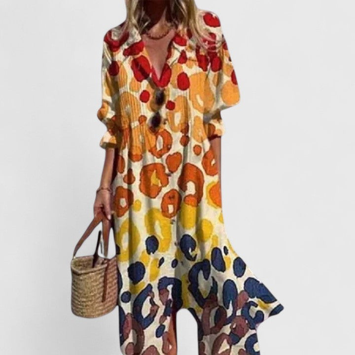 Women's Dress Boho Style Short Sleeve