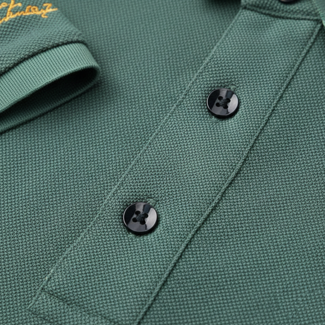 Men Embroidered Short Sleeve Polo Shirt