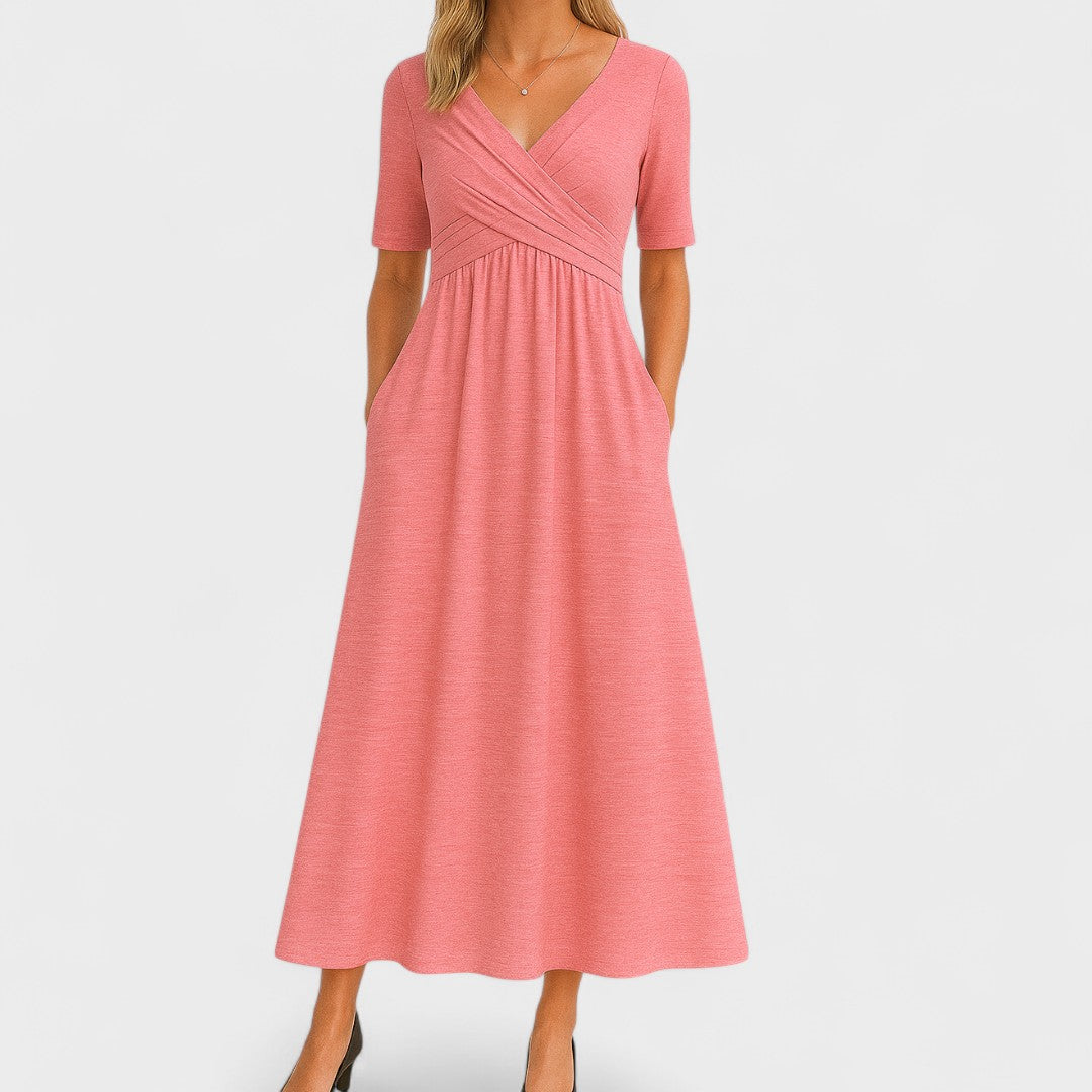 Women's Dress Satin Sleeveless V-Neck Ceremony