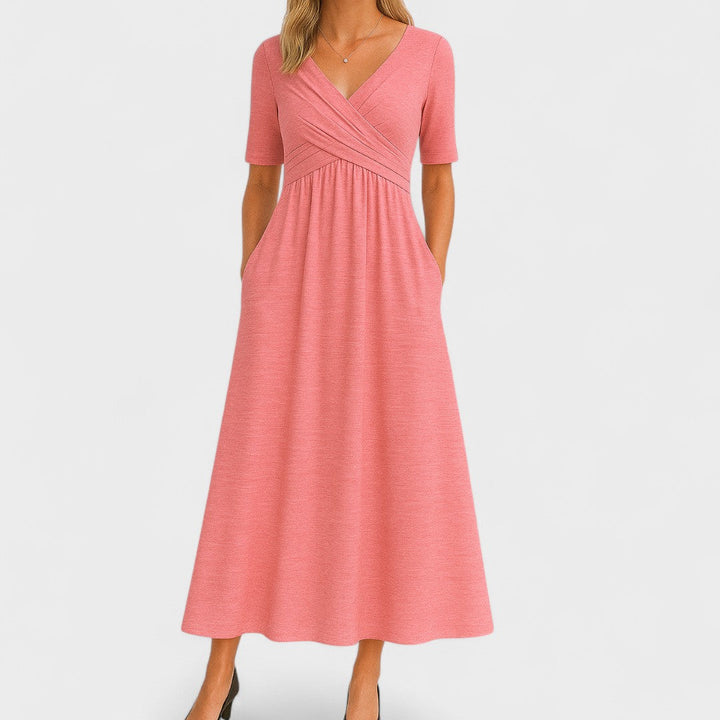 Women's Dress Satin Sleeveless V-Neck Ceremony