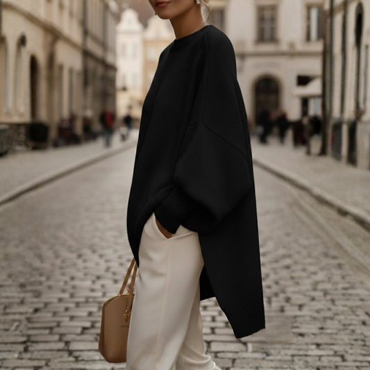 Manteau en laine surdimensionné col structuré automne hiver
