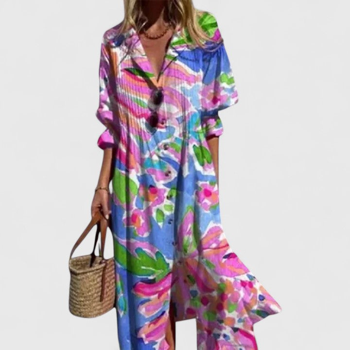 Women's Dress Boho Style Short Sleeve