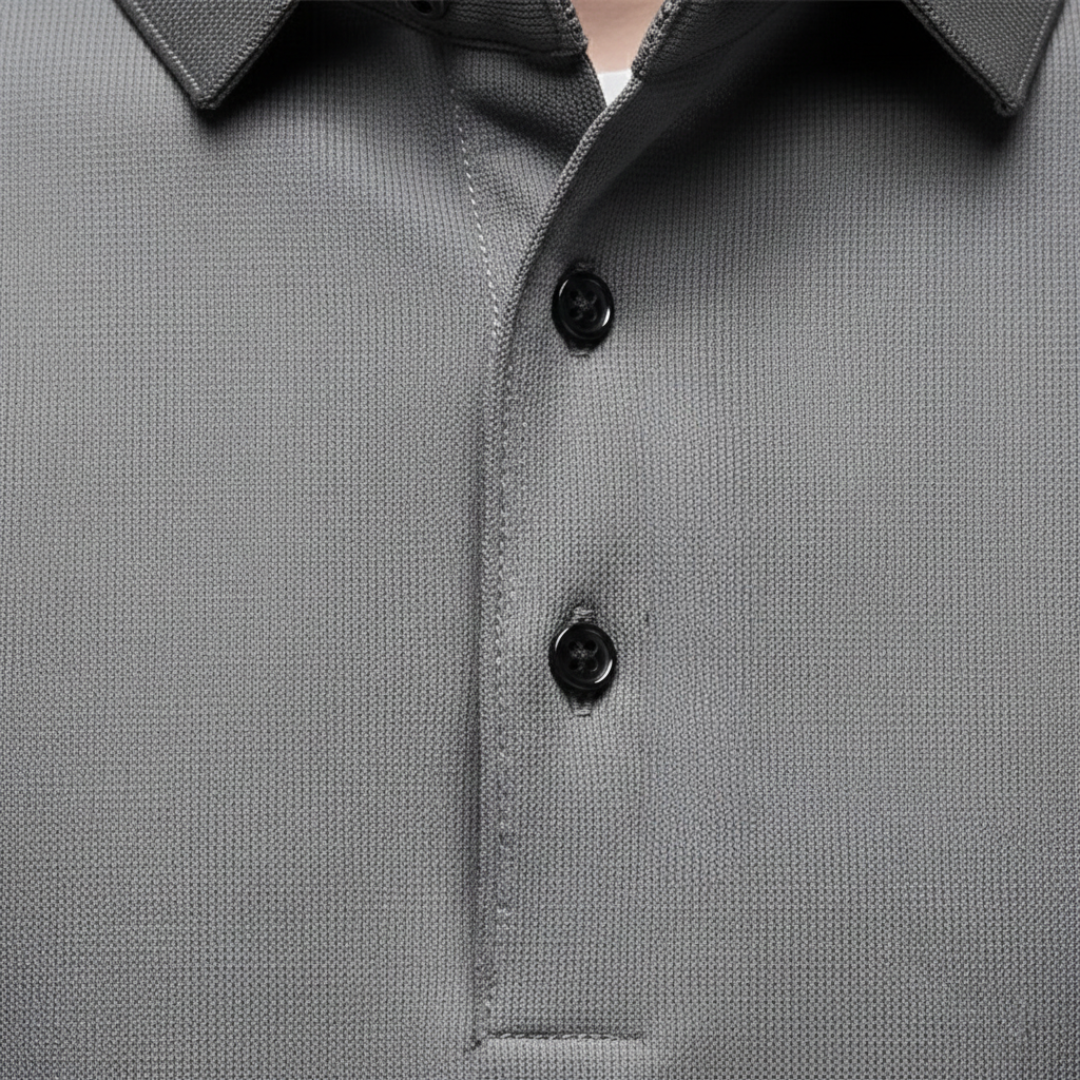Polo à manches longues pour homme, à haute performance