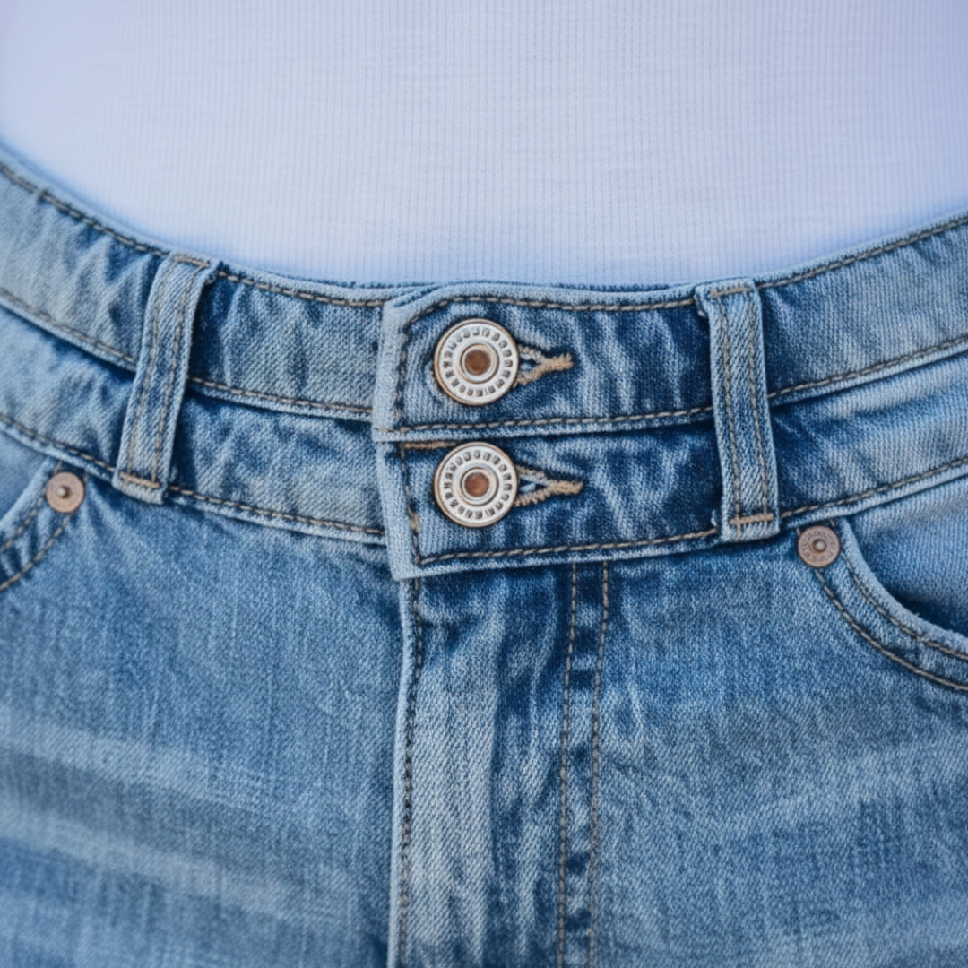 Women Cotton High Waist Ripped Denim Shorts