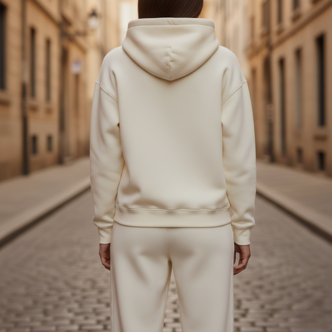 Lounge Set Hoodie Straight Leg Pants Relaxed Fit Womens