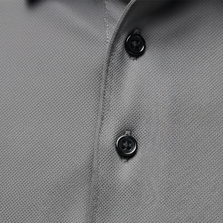 Polo à manches longues pour homme, à haute performance