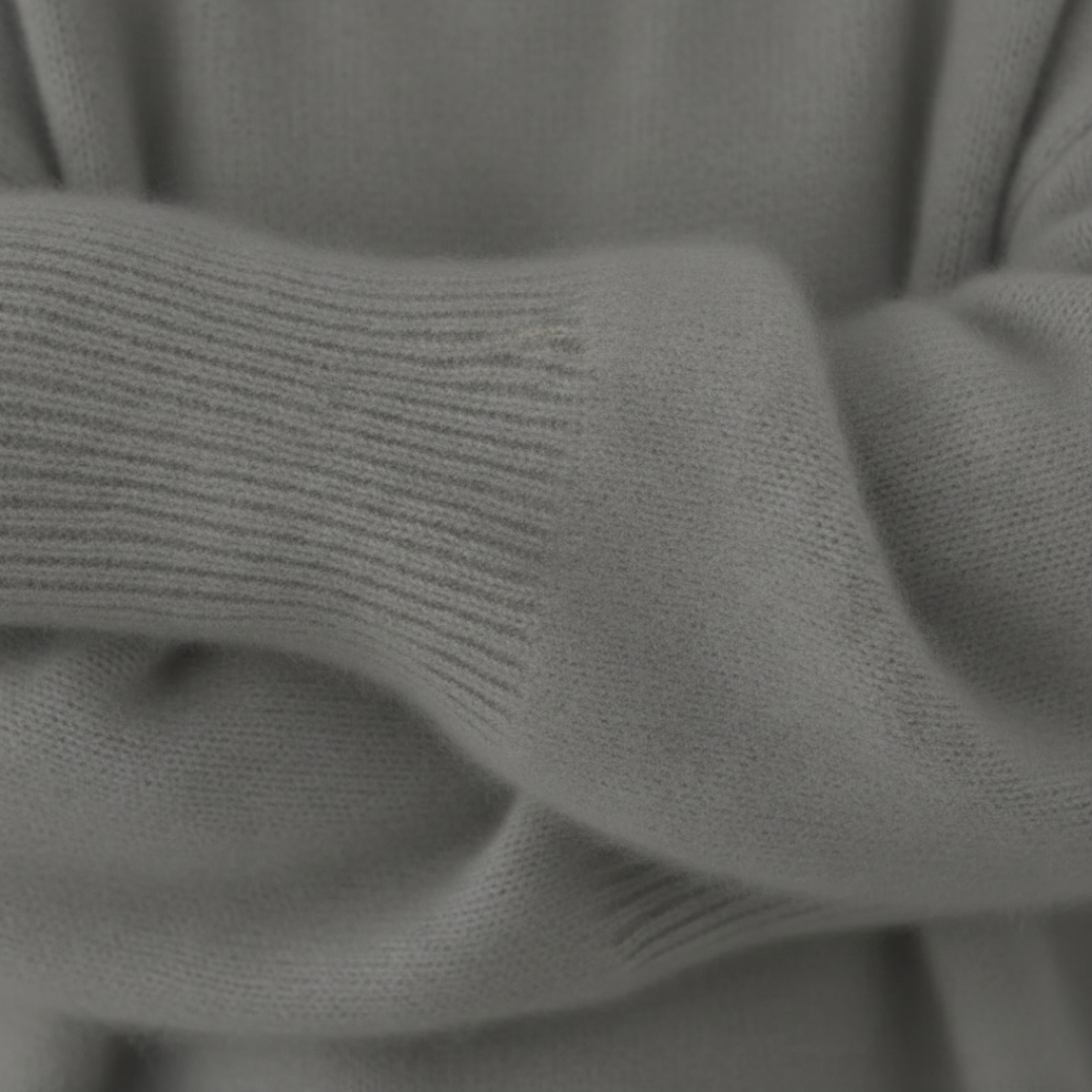 Suéter de cuello alto tejido oversize para mujer invierno