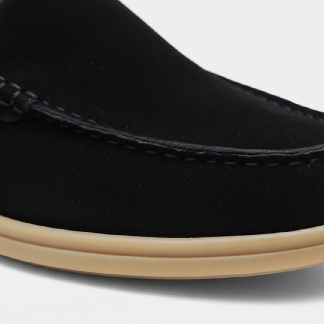Mocassins à enfiler pour homme en daim synthétique orthopédique