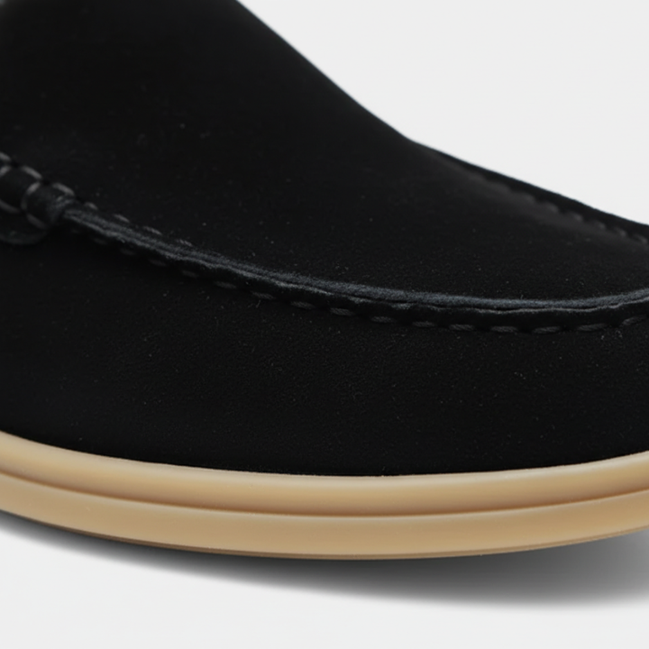 Mocassins à enfiler pour homme en daim synthétique orthopédique