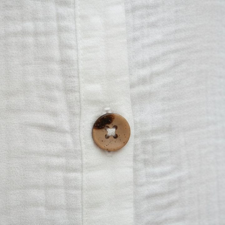 Women's Polyester Button-Down Shirt Dress with Pockets