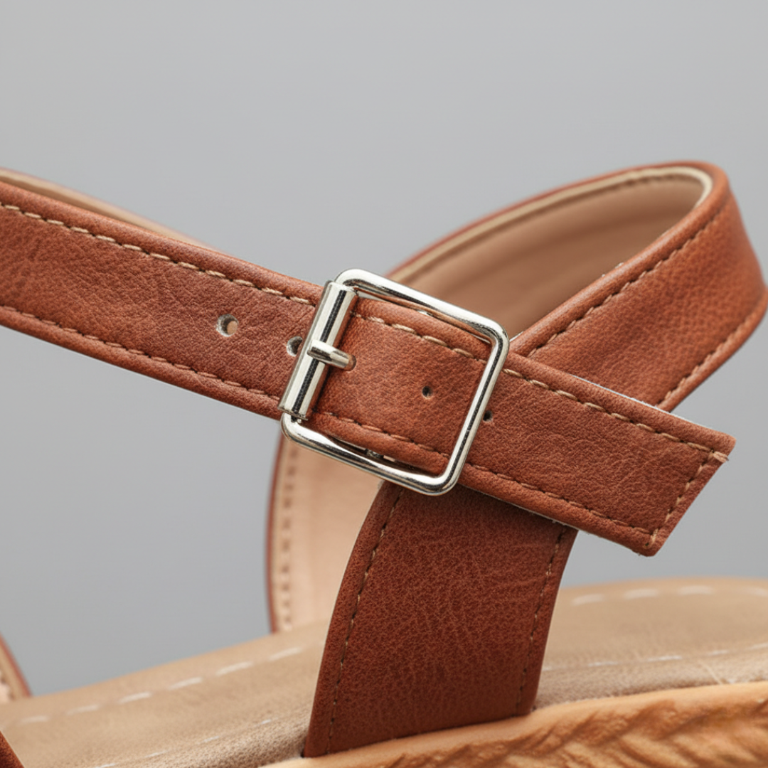 Women Orthopedic Synthetic Braided Wedge Sandals