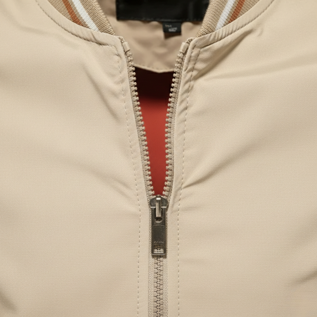 Veste aviateur zippée légère pour homme