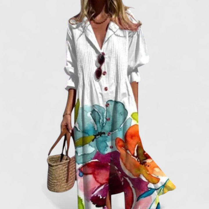 Women's Dress Boho Style Short Sleeve