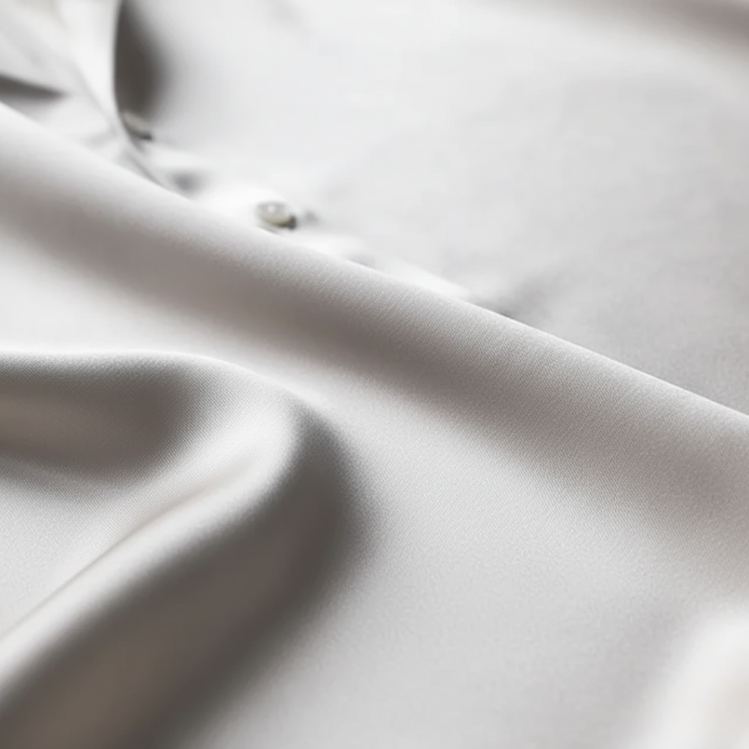 Chemisier long pour femme en satin à boutons devant