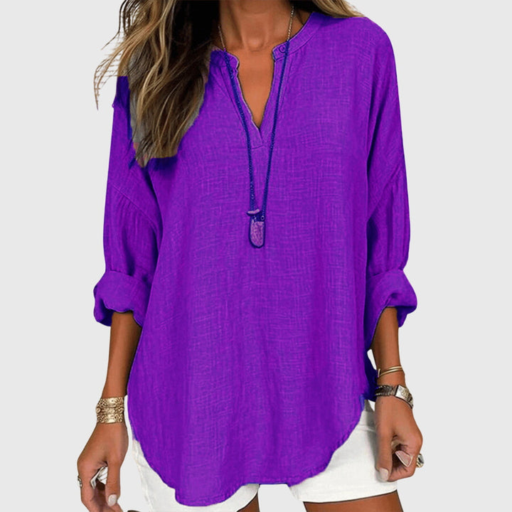 Women's Shirt Flowy Sleeveless Button-Up Casual