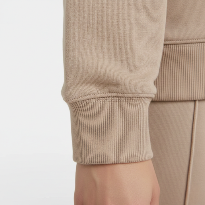 Conjunto de descanso Sudadera con cuello redondo Pantalones de pierna recta para mujer