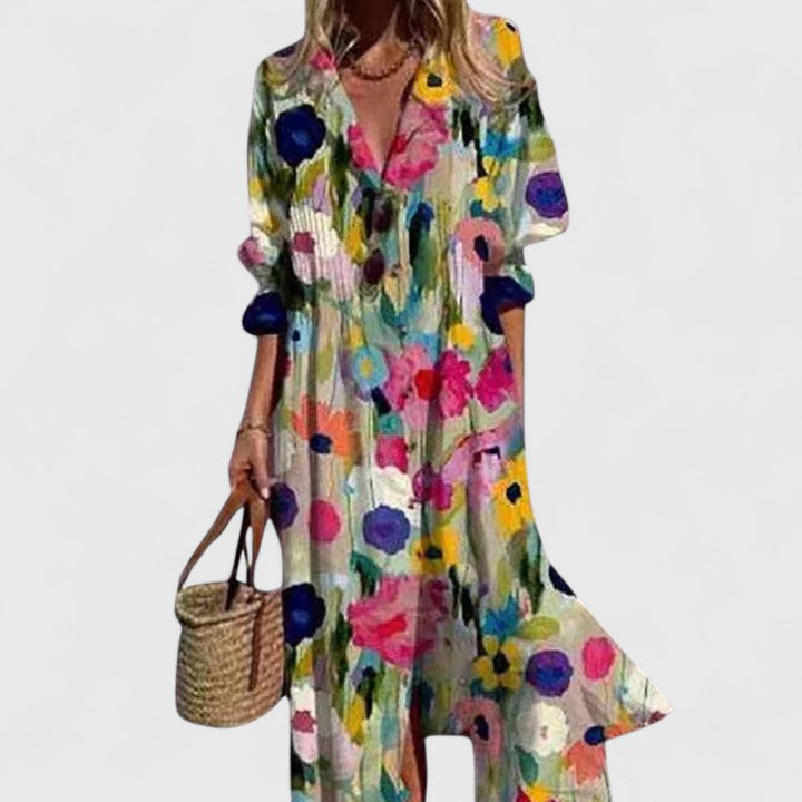 Women's Dress Boho Style Short Sleeve