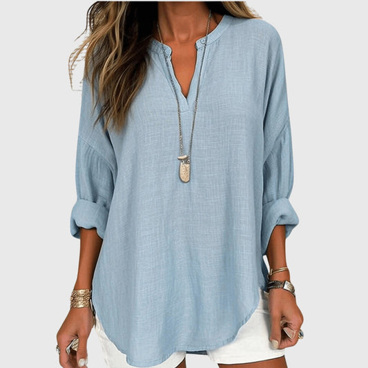 Women's Shirt Flowy Sleeveless Button-Up Casual