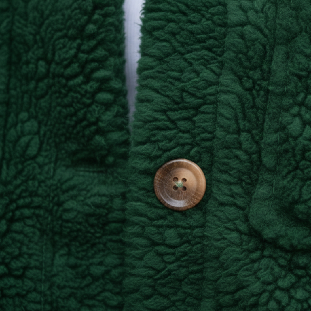 Women Autumn Jacket Button Front Polyester Coat