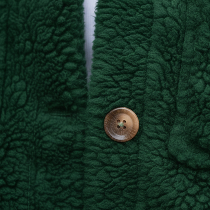 Women Autumn Jacket Button Front Polyester Coat