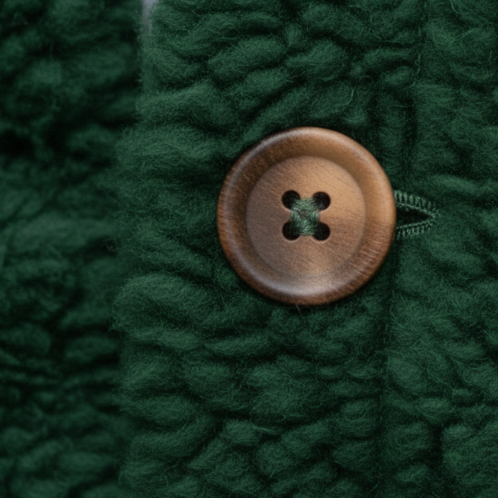 Women Autumn Jacket Button Front Polyester Coat