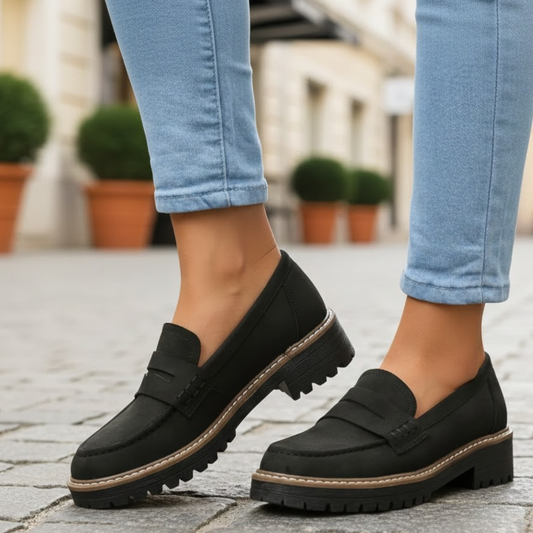 Women Orthopedic Loafers Cushioned Insole Ergonomic Fit