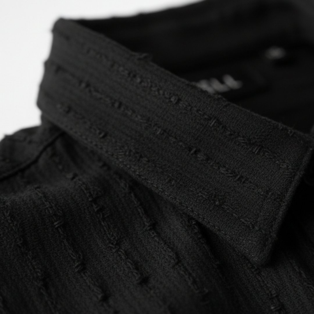 Conjunto de dos piezas para mujer: camisa texturizada y pantalones cortos