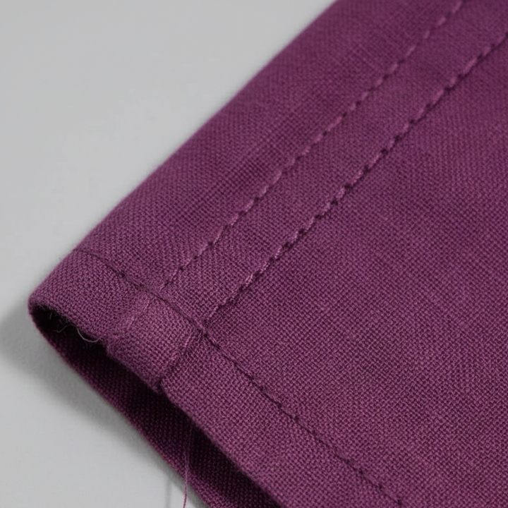 Combinaison à enfiler avec ceinture, manches courtes, jambes larges pour femme