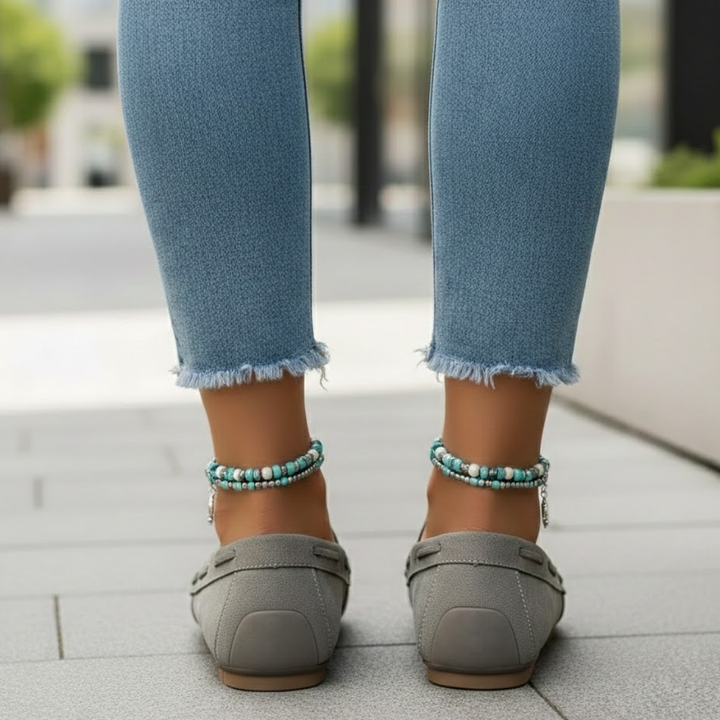 Zapatos ortopédicos para mujer con plantilla acolchada y diseño sin cordones